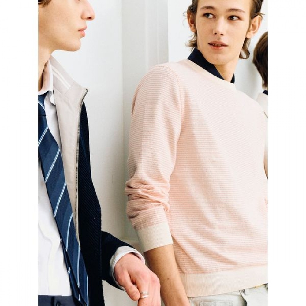 [ロガディス] コットンブレンドレギュラーフィットストライプラウンドオレンジ（RY5151P028） 21,048円