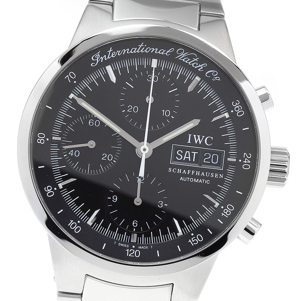 IWC IWC SCHAFFHAUSEN IW370708 GST クロノグラフ デイデイト 自動巻き メンズ 良品 保証書付き_895112【中古】