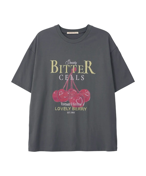 人気★BITTER CELLS☆ CHERRY BERRY TEE Qoo10 BITTER CELLS CHERRY BERRY TEE ロゴ