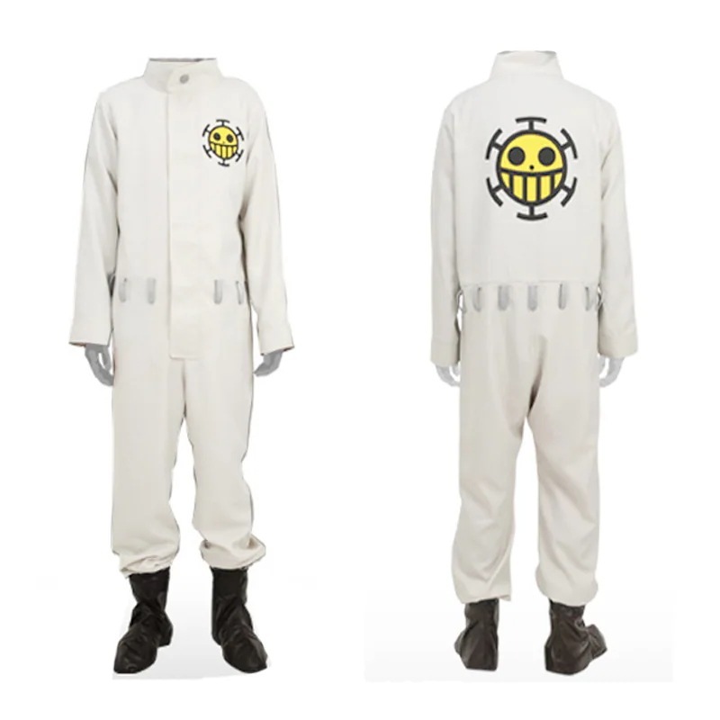 ワンピース赤いハートの海賊団の白い団服アニメコスプレ衣装をオーダーメイド