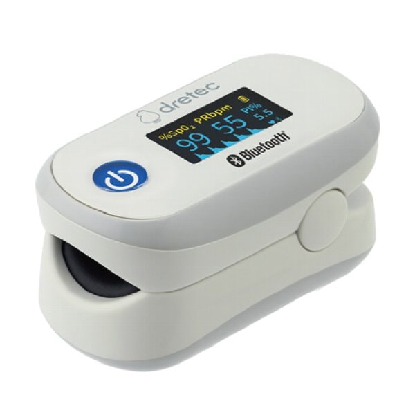 ドリテック パルスオキシメーター dretec Dr.SCANconnect OX-400GY アプリで自動データ管理 PI値表示 10人分の測定結果 測定可能体重約15kg～ 子供も測定可能 小児用 5,756円