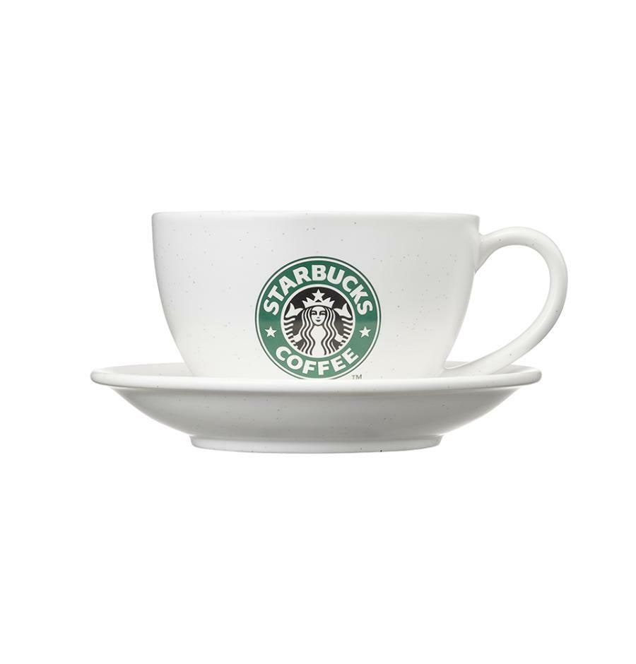 25周年記念 カプチーノ セット (255ml マグ & ソーサー) 韓国スターバ グッズ