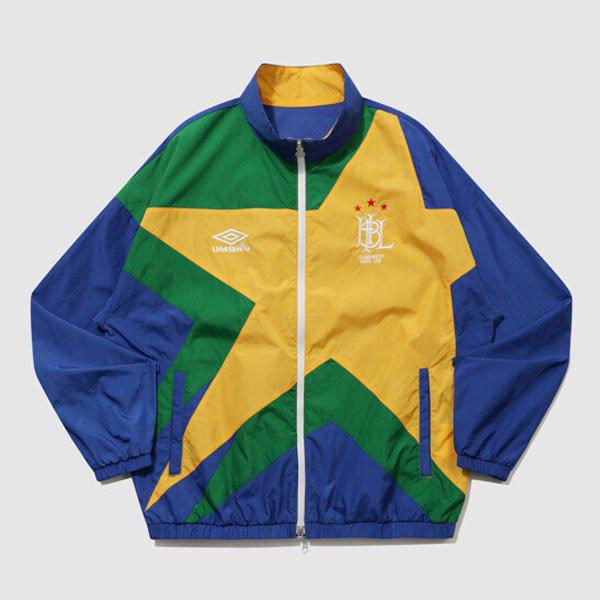 HBL スターチャンプ 星 スタンネック ウィンドブレーカージャケット UR221CJK52 BLUE