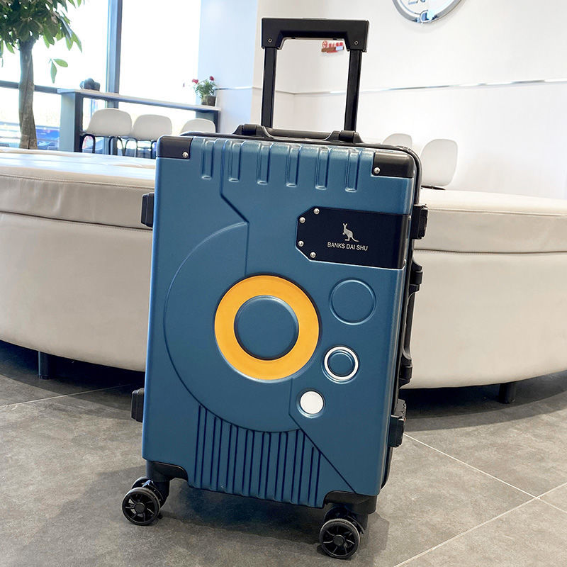 丈夫で丈夫なスーツケース 男子学生トロリーケース 女性用アルミフレーム ユニバーサルホイールインチ 搭乗コードレザーケース30%制限