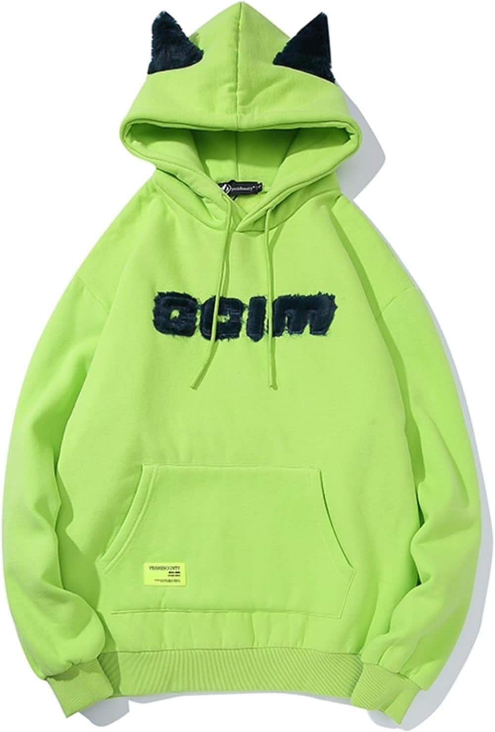 メンズ トレーナー 猫耳 モコモコ レディース 角付き パーカー ボア付き フルオーバー ポケット付き 長袖 春秋冬 保温 薄手 厚手 トップス 少女 可愛い 韓国風 ユニセックス おしゃれ ブラック