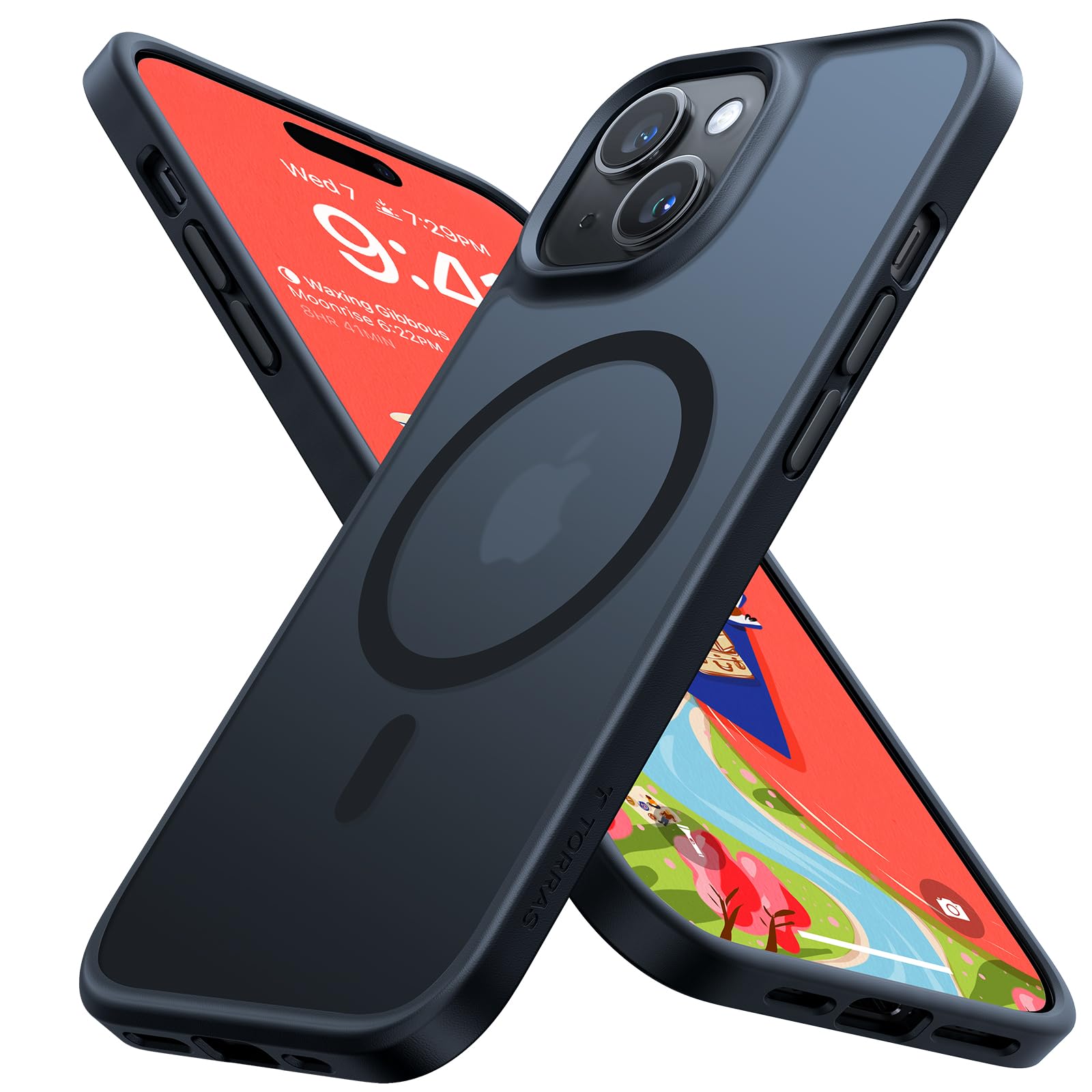 TORRAS iPhone 15 用 ケース 【米軍進化耐久性・高精密 Magsafe対応】マグネット搭載 黄ばみなし 耐衝撃 指紋防止 傷防止 ワイヤレス対応 半透明 ストラップホール付き Guar 5,555円