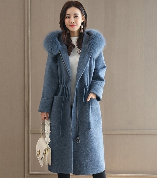 5131.ウエストシャーリングファーコート 2019 春夏 sale 春夏 sale アウター ジャケット 美ライン おしゃれ カジュアル ミディアム オフィス ビジネス お出かけ 女子会 普段使い 100,000円