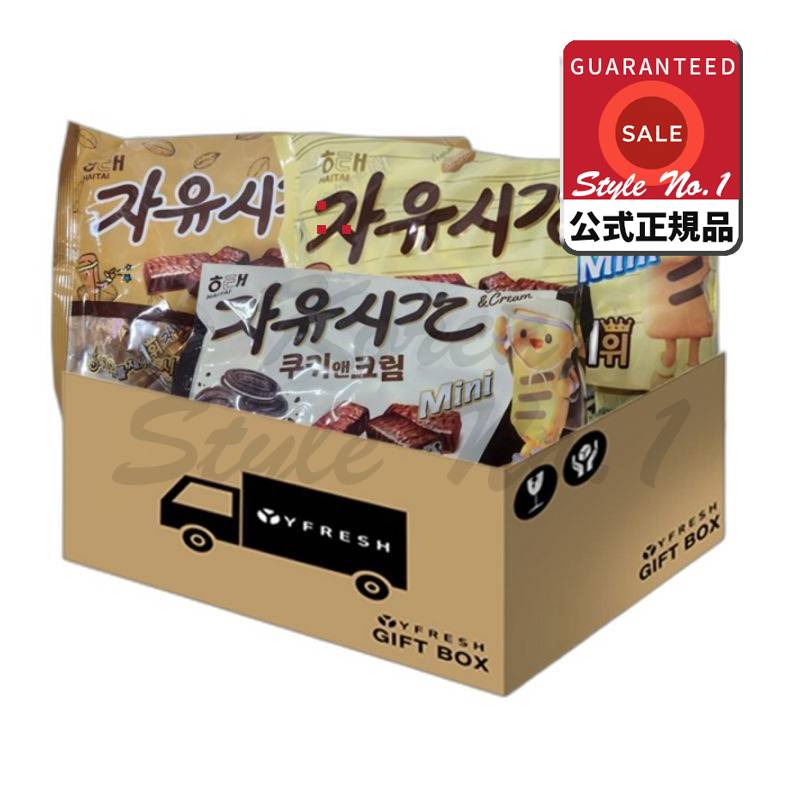 チョコレートバーセット1（フリータイム500gフリータイムアーモンド385gフリータイムクッキー＆クリーム408g）+ YFRESHボックス1セット