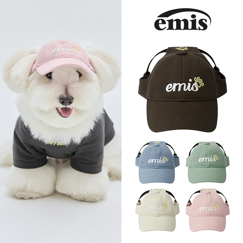 【正規品】 EMIS (PET) LETTERING LOGO BALL CAP 5色 / 犬用帽子 / ペット用品 / 猫用帽子 / 犬用品 / 猫用品 / ギフトにおすすめ