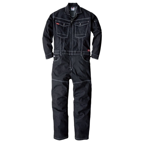 ストレッチデニムツナギD-706 インディゴ L インディゴ ストレッチデニムツナギ