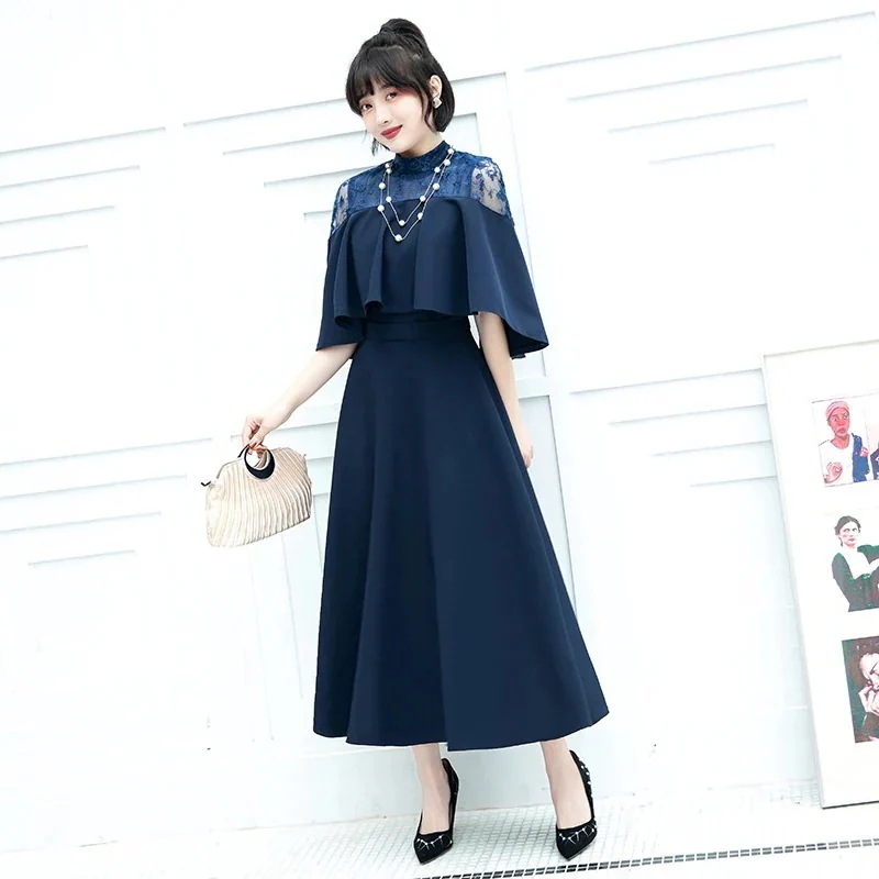 【急速出荷!】夏パーティードレス ドレス 結婚式 お呼ばれ レディース ワンピース 切り替え レースドレス おしゃれ ぽっちゃり体型 Tシャツ 着やせ 気質