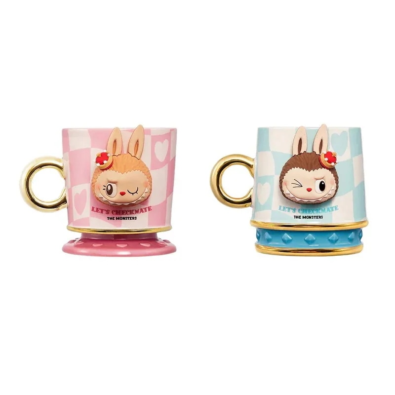 公式正規品POP MART LABUBU THE MONSTERS Lets Checkmate Series-Mug らふぶタンブラー マグカップ ティーカップ グラス 可愛い おしゃれ 誕生日