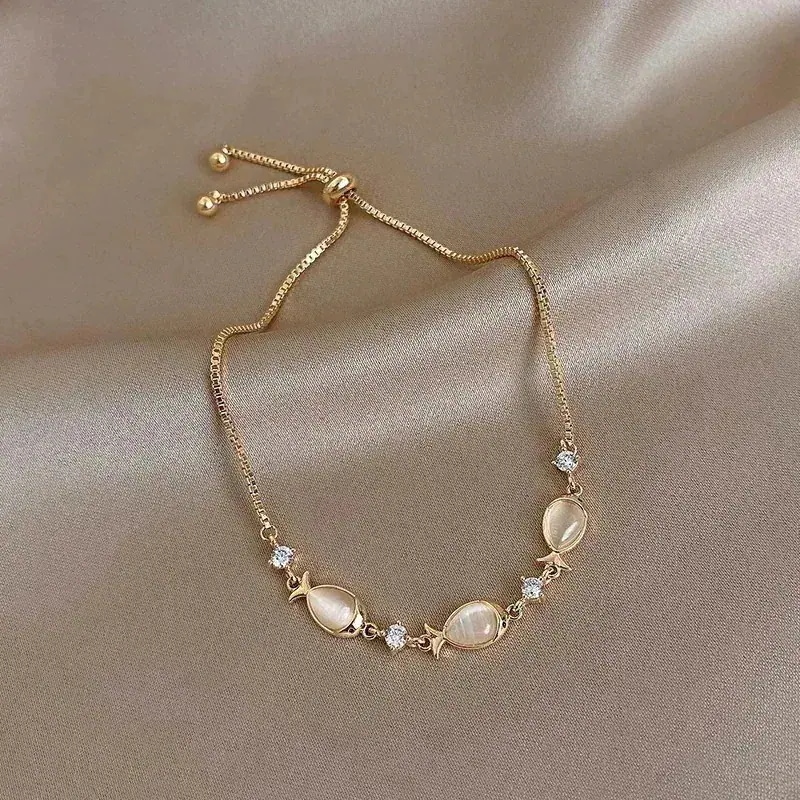 目玉商品～超人気25ブレスレット 腕輪 魚 キャッツアイ バングル 腕飾り ゴールド 女性用 ギフト プレゼント 可愛い 67,014円