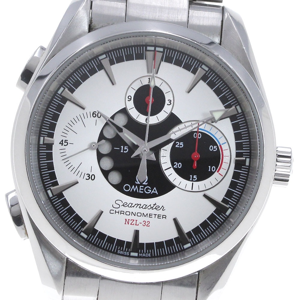 オメガ OMEGA 2513.30 シーマスター アクアテラ クロノグラフ NZL-32 自動巻き メンズ 保証書付き_861872【中古】