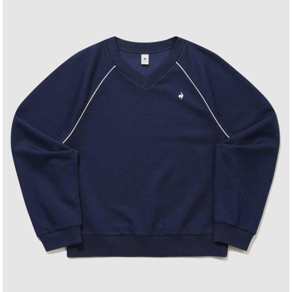 W エッセンシャル Vネック ルーズ スウェットシャツ B1 QQ322LFS91 DNV DRD IVY