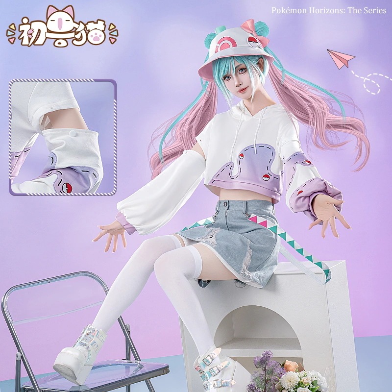 初獣猫コスチューム初音cos服未小来宝可梦连动衣装コスプレ女装ワンピース