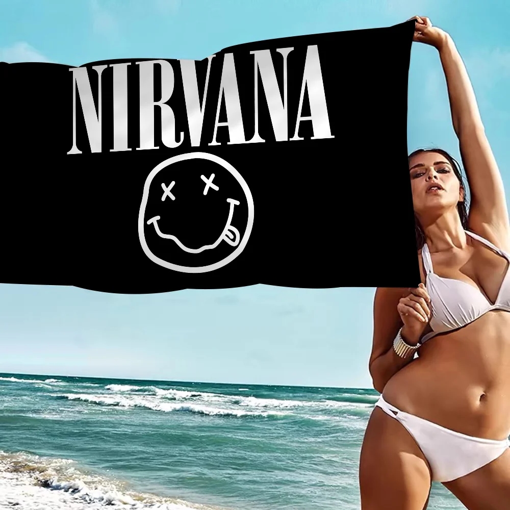 N-nirvana-パーソナライズされた子供用ビーチタオル,バスタオル,プールタオル,ピクニックタオル,パーティーギフト,休暇 - 15