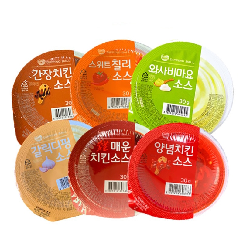 Qoo10 韓国 チキンソース6種 チキンにつけて 食品