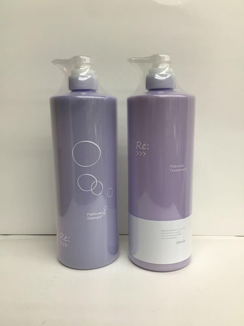 アジュバン リ プラチナム シャンプー + トリートメント 1000ml/g セット 【限定ボトル】 ADJUVANT Re:Platinum