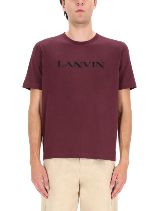 LANVIN Men T-Shirts RM TS0012 J300 H25355 Burgundy