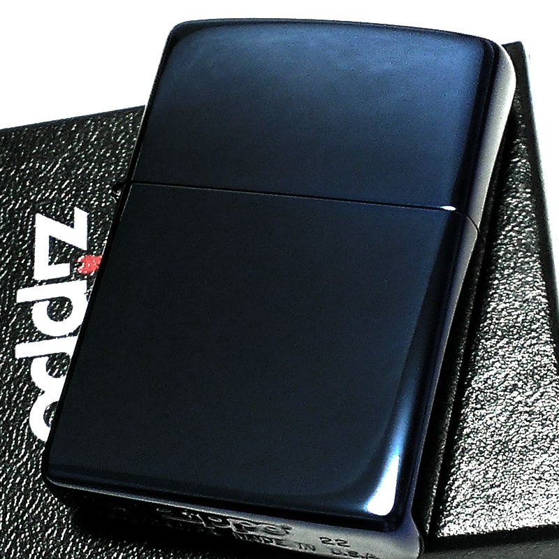 ZIPPO ライター ブルー チタンコーティング ジッポ 青 鏡面 シンプル かっこいい 無地 おしゃれ メンズ ギフト プレゼント