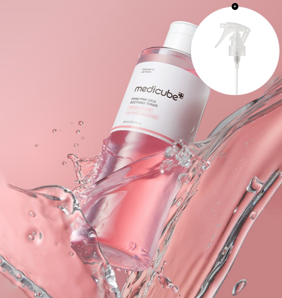 PDRN ピンク シカ スージングトナー 250ml スプレー付き 鎮静 保湿 韓国コスメ 化粧水 弾力 毛穴 スキンケア 低刺激 潤い 水分ケア
