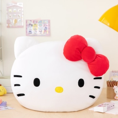 【売れ筋】 [韓国直送] [Sanrio] cushion kitty_face hello 動物ぬいぐるみ