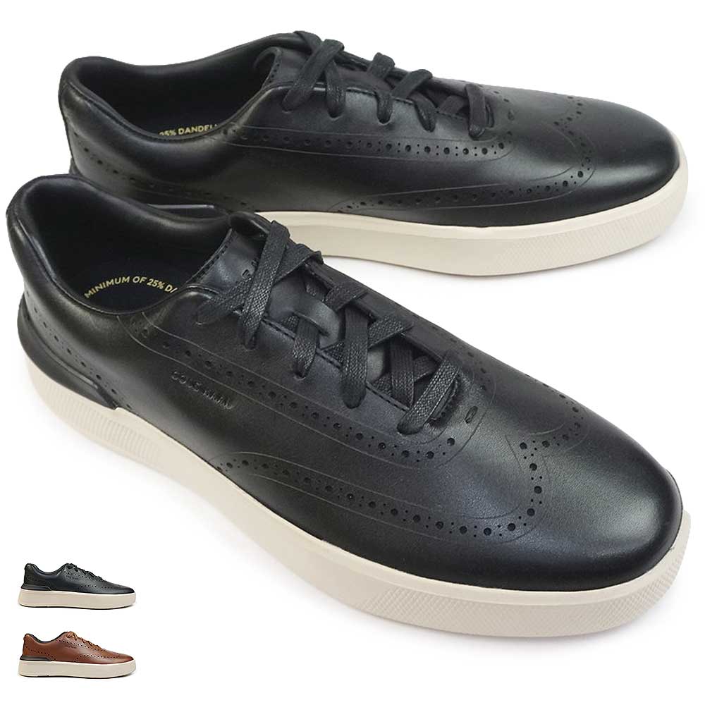 メンズ レザースニーカー グランドプロ クリュー ウィングチップ