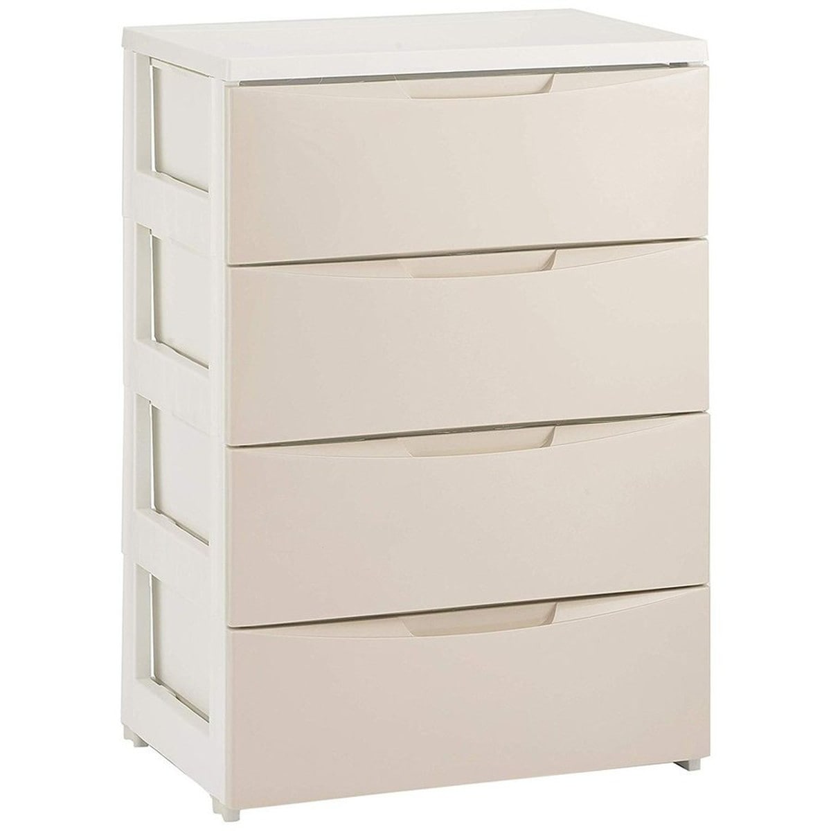 チェスト 4段 幅55×奥行41×高さ80.5cm ホワイト/アイボリー COD-554