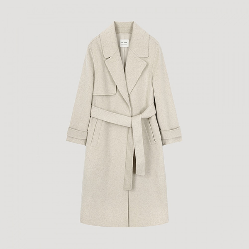 (Shes Miss) ウールカシミアブレンドベルト付きハンドメイドコート_SWHCTO41060_OT