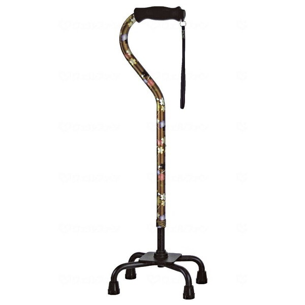 島製作所 オールアルミクォッドケイン おしゃれ四点式 ロータイプ 桜BR 71-FD1 非課税 メーカー直送