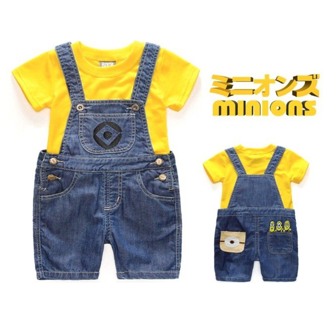 ミニオンズ Tシャツ ミニオン グッズ コスプレ USJ ユニバ ハロウィン クリスマス 仮装 子供 セットアップ オーバーオール ミニオン 子供服 ポイント消化 5,226円