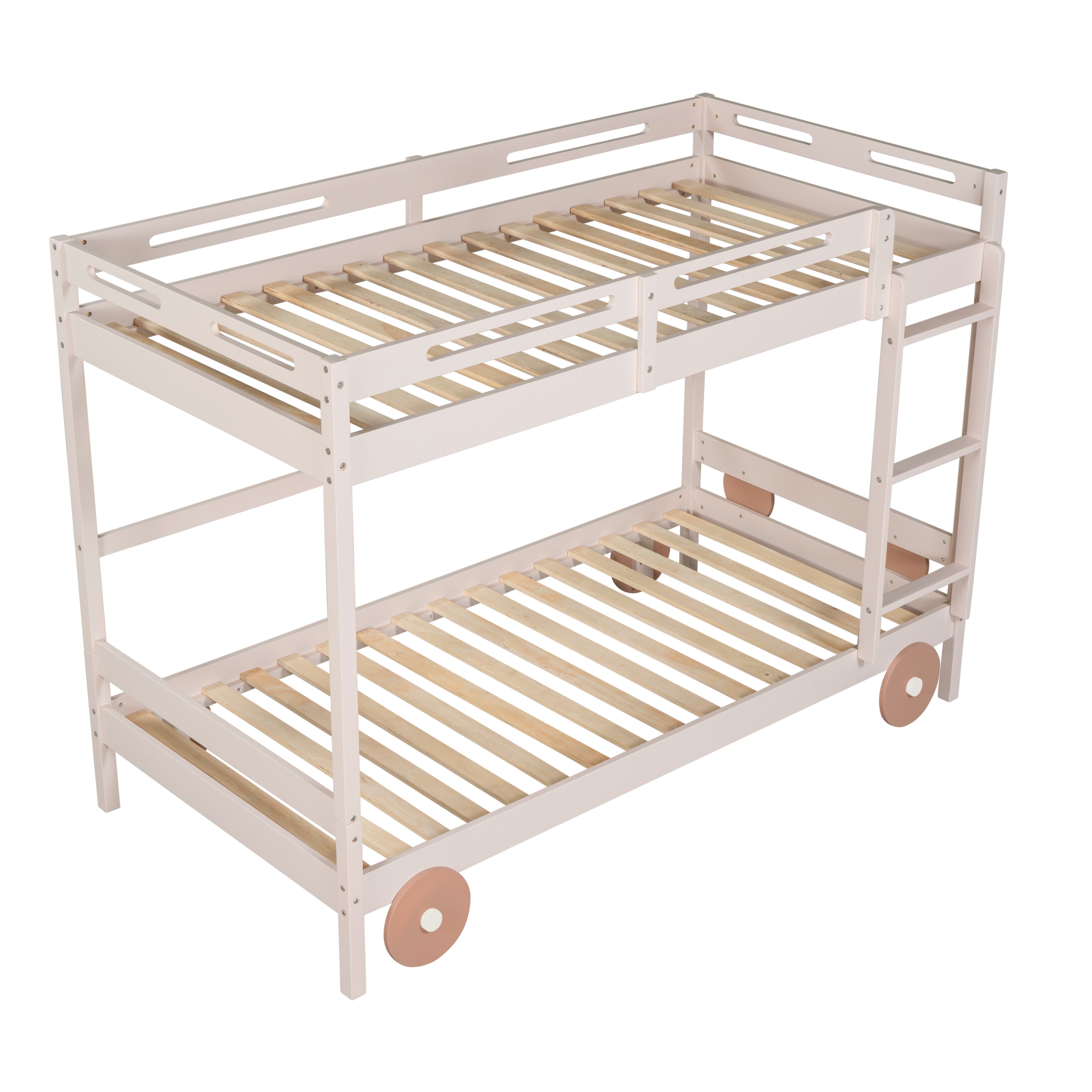 二段ベッド可愛らしい車のデザインロータイプすのこ木製ベッド パイン材社員寮学生寮 二段ベッド 可愛らしい車のデザイン 子供/大人用 ベッド ロー