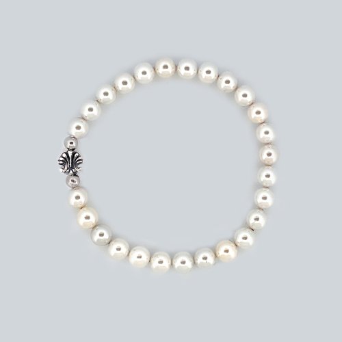 【SCUDO】 shell plain pearl beads bracelet 正規品