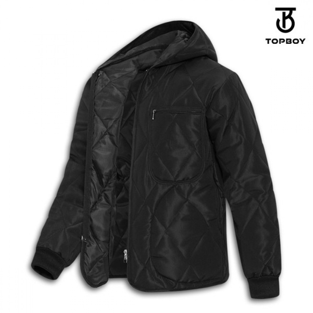 (トップボーイ) ポケットフード付きキルトパッド入りジャンパー (DA014)