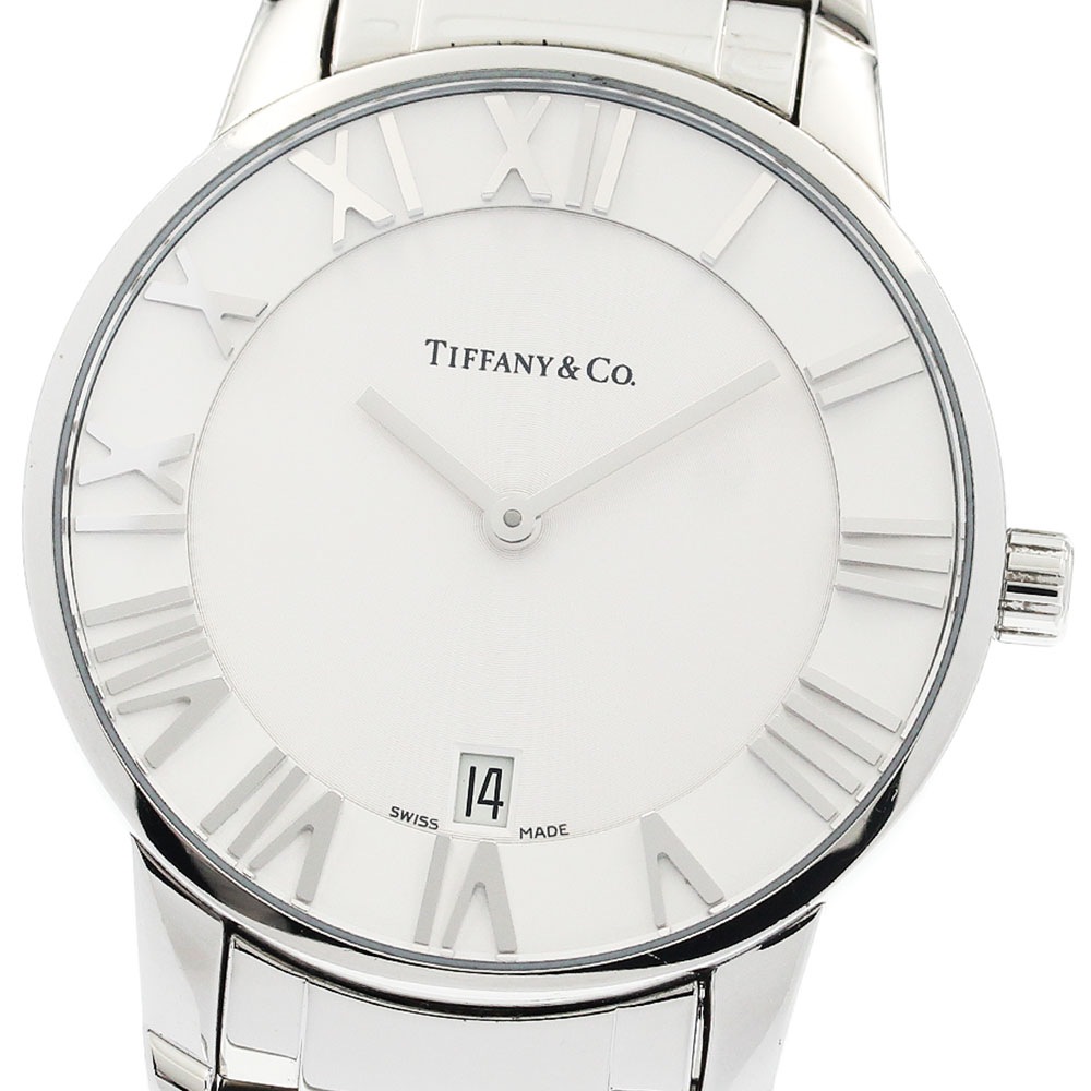 ティファニー TIFFANY&Co. Z1800.11.10A21A00A アトラス ドーム デイト クォーツ メンズ 保証書付き_941948【中古】