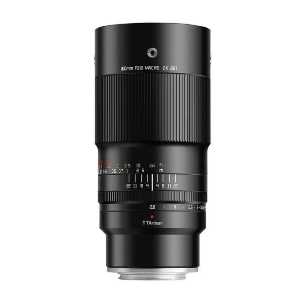 TTArtisan (銘匠光学) TT-100F28M-X ブラック 100mm f/2.8 MACRO 2X (富士フイルムXマウント) 中望遠マクロレンズ