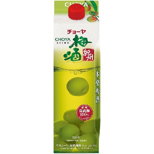 【送料無料】CHOYA チョーヤ 梅酒 パック 1000ml 1L6本/1ケース【北海道沖縄県東北四国九州地方は必ず送料が掛かります】