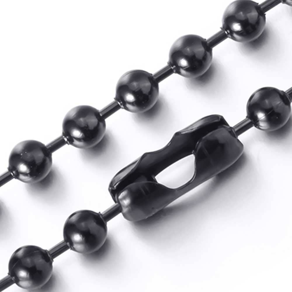 10mm ブラックボール ステンレスチェーン ステンレスネックレス メンズ レディース ネックレスチェーン チョーカー 首飾り シンプル プレーン 男性 彼氏 プレゼント stc00cmo010xx
