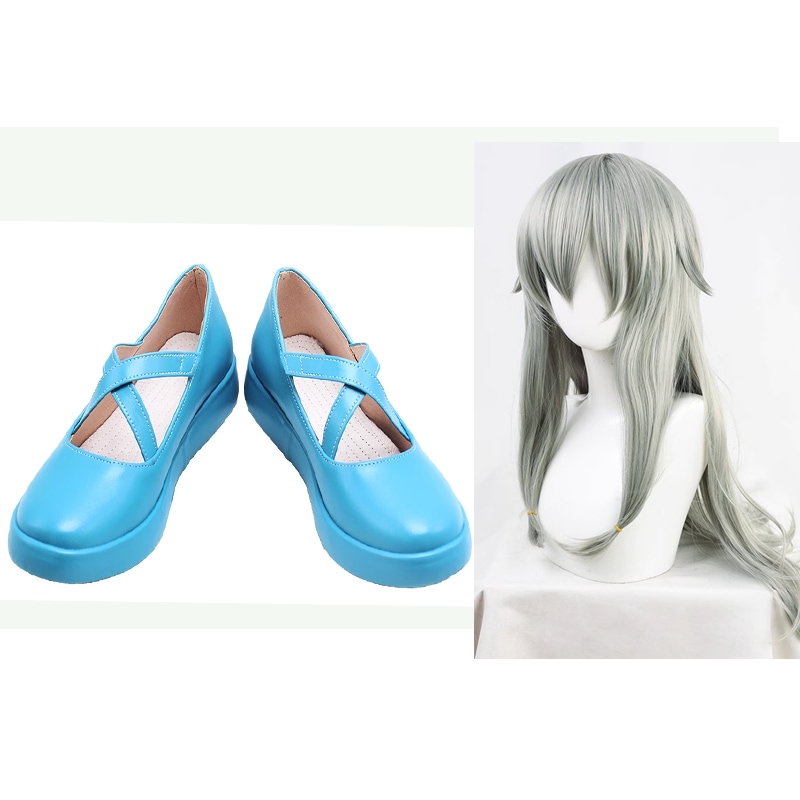 草薙寧々 くさなぎねね コスプレ靴 ブーツ コスプレ ウィッグ付き 演出服 アニメ 祭り ハロウィン クリスマス 学園祭 文化祭 仮装