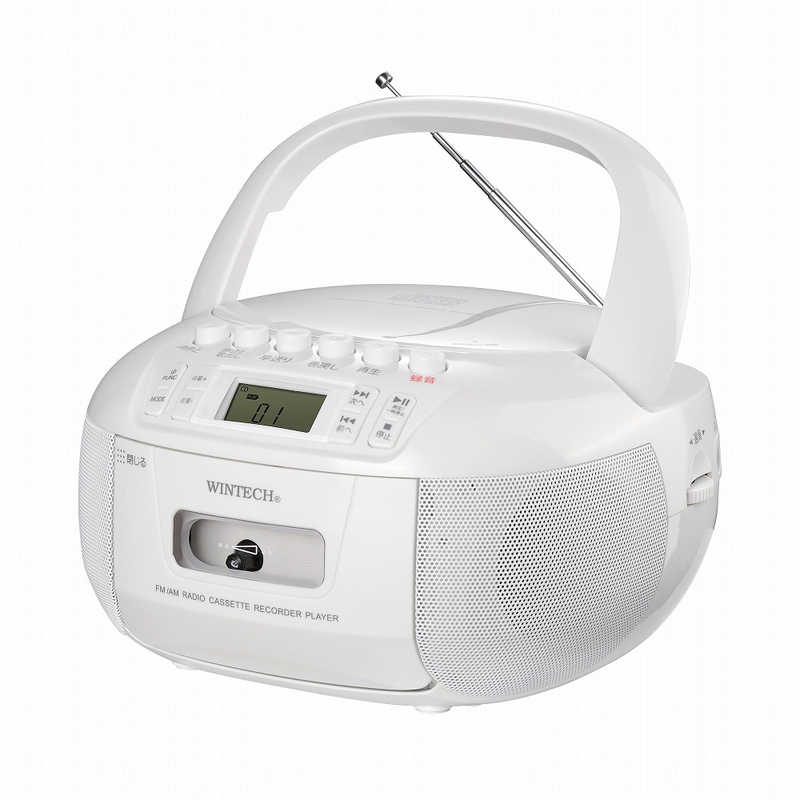 WINTECH　CDラジカセ ホワイト　CDR-YS1