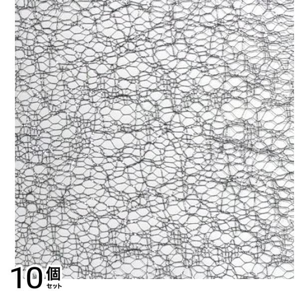 ICEGEL(アイスジェル) ネイルシート メッシュレース シルバー 1枚入 10個セット