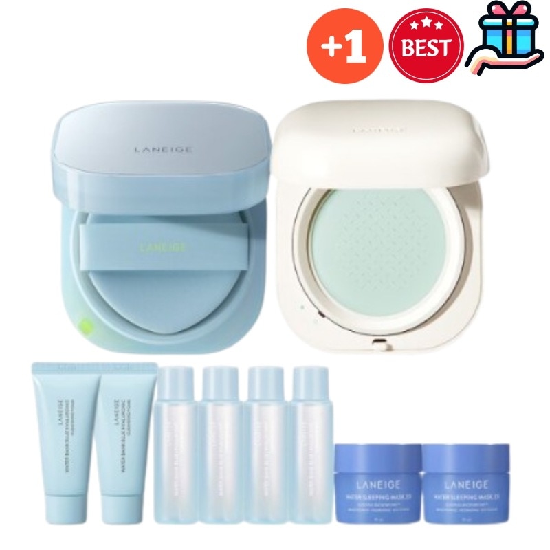 [BTS JIN PICK 1+1]ネオクッションミューイ本品15g ネオエッセンシャルブラーリングフィニッシュパウダー, 本品+追加贈呈品 崩れない クッションファンデツヤ 敏感肌 低刺激