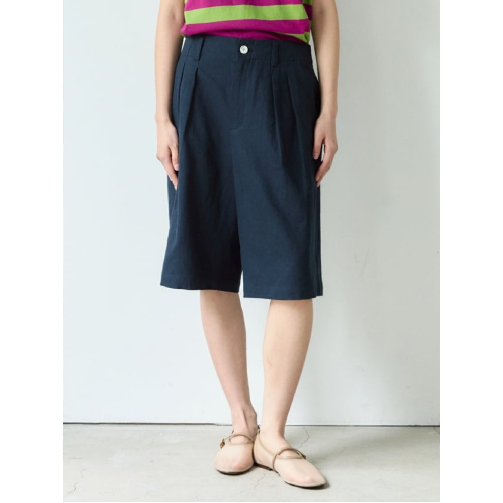 SIENNE アンリリネンショーツ (ネイビー)
