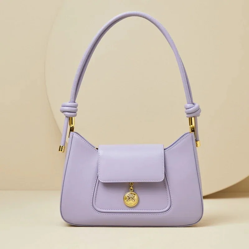 女性の脇のバッグは小さくて通勤バッグは簡潔で女性のバッグの真皮のショルダーバッグのハンドバッグです