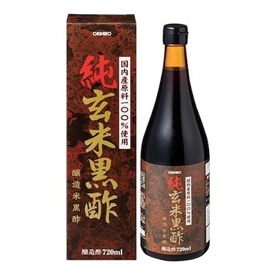 他サイト： オリヒロ 純玄米黒酢　720ml ジユンゲンマイクロズ720MLの商品画像