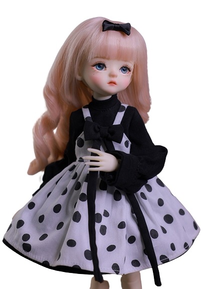 球体関節人形 ShyannラブリードットスカートSD女子現物1/6 関節人形 BJDドール