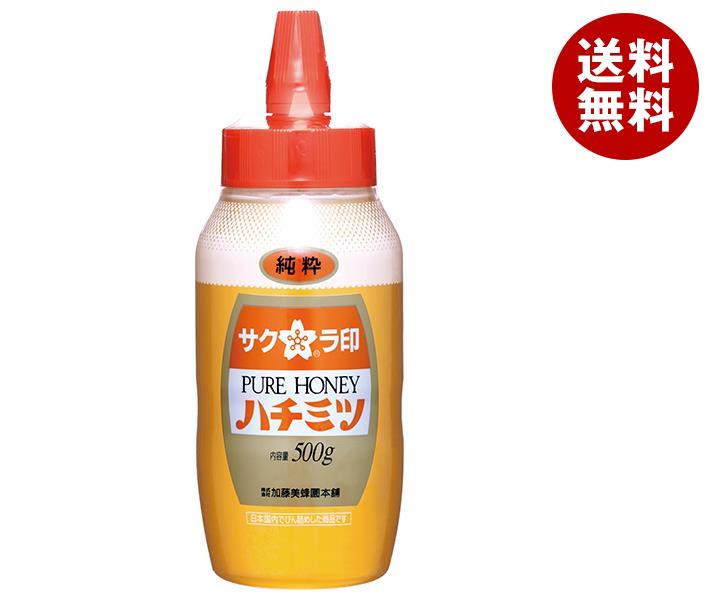 加藤美蜂園 サクラ印 純粋ハチミツ 500g×12本入×(2ケース)