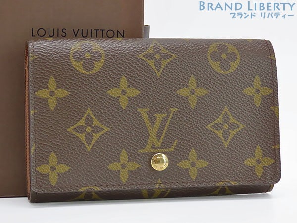 Qoo10] Louis Vuitton 超美品ルイヴィトンモノグラムポルトフォイ