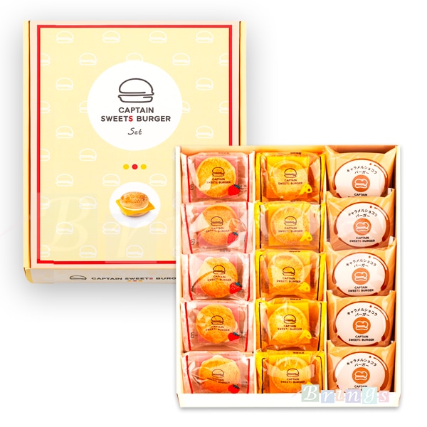 CAPTAIN SWEET S BURGER キャプテンスイーツバーガーセット 15個入 専用おみやげ袋(ショッパー)付き 6,080円